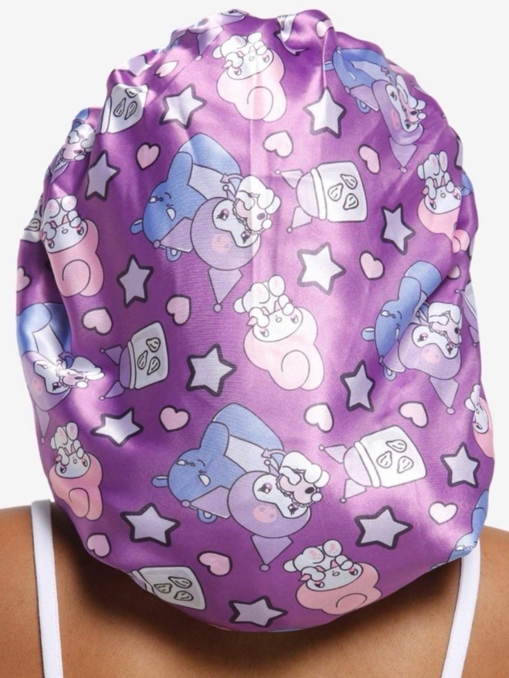 Hello Kitty and Friends “Snacks” Reversible Satin Bonnet- NWT
